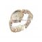 Rose gold plated alloy ladies fashion watch with japan movement