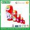 Hand painted Home decoration for spring New Lovely Red Russian Nesting Matryoshka 5Piece Wooden Doll Set