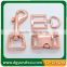 40mm Metal dog leash buckle, metal inserted buckle for dog collar