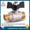 TMOK gas,water,oil Media forged NPT full port brass ball valve with private label on handle CSA FM UL IAPMO