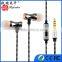 CE ROHS Approved Metal in Ear Headphones Customs Microphone Logo and Packing
