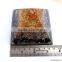 Orgonite Mix Chakra Stone Crystal Black Tourmaline Pyramid With 4 SBB Coil Charged Crystal Point
