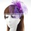 New sales lady colorful feather fascinator cute headband party hair band                        
                                                Quality Choice