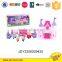 2016 new plastic villa toys set,pink piggy play house toy set,cute castle toys
