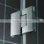 Chrome Hardware Frameless Shower Door 3/8" Clear Glass