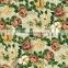 Big flower print polyester fabric for home textile