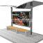 Stainless Steel Bus Stop Shelter with Advertising Light Box for Street Construction