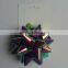 HOT SALE 5" Hi-Glossy Iridescent / Rainbow Poly Gift Wrapping Ribbon Bow, Self Adhesive Star Bow