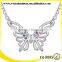 butterfly shaped fake crystal necklace, make crystal necklace