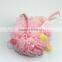 Baby mesh sponge,pink bath sponge loofah for shower