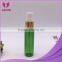 30ml PET green plastic cosmetic bottle with aliuminum mist spray