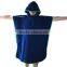 100% Cotton Terry Blue Color Seashore Surfer Robe Towel Poncho Woven Terry Adult Robe Towel