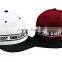 hot fashion popular adjustable 5 6 panel blank custom snapback hat cap