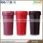 450ml Insulated Bulk Double Wall Plastic Coffee Mug With Inserted Color Paper