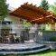 recycled backyard outside hollow composite wood decking wpc fireproof decking pergola price