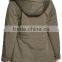 100% polyester slim fit hooded womens padded jacket with faux fur