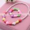 >>>2016 New Korean style kids candy color sea star jewelry set children fashion handmade beaded starfish necklace bracelet/