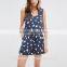 summer wholesale playsuit for women 100% viscose printed women playsuit