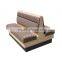 Modern leather restaurant booth seat sofa YK7030