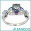 Latest engagement ring wedding ring designs Opal sterling silver ring