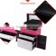 Professional PVC Makeup Case Removable Trays with Adjustable Dividers