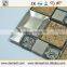 Hot selling Durable mixed color crystal glass mix marble mosaic