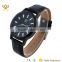 New arrival black dial and leather watch band Japan movement quartz watch women Y023