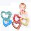 2016 Promotion gifts heart shape silicone pendant teething,silicone baby teether necklace