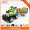 Best quality plastic friction trailer truck toy with light
