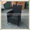 Black Rattan garden dining chair (T532C)