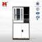 upper sliding glass door metal file cabinet/steel filing cabinet