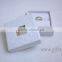 Custom Elegant Proposal Jewelry Ring Gift Box Wedding Ring Box with beaded name plate of F