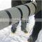 PVC rockshield, protecting the pipe coatings