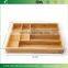 Solid Bamboo Kitchen Cutlery Tray