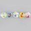 Bead porcelain 16x16mm double side flower and 2.5mm hole.