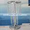 60CM silver table top chandelier pillar stand Crystal Candelabra of wedding centerpiece decoration for stage