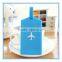 2D/3D logo silicone luggage tag, special design shape silicone rubber luggage tag for travel