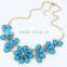 Metal Acrylic Flower Vintage Collar Pendant Statement Necklace Women Necklaces & Pendants Fashion Necklaces for Women 2014