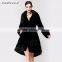 2014 newest long mink fur winter coat for women