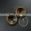 14mm setting size vintage alloy bronze DIY pendant charm bezels tray 1411121