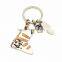 promotion custom high heel shaped metal keychain