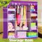 DIY modern design bedroom furniture wardrobe/ children assemble fabric wardrobe designs of bedroom