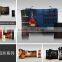 Exhibition floor standingup pop up display/trade show display shelving