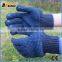 BSSAFETY factory price 2016 wholesale double PVC dotted cotton knitted hand job gloves