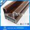 Foshan supplier best quality wood grain aluminium profile for glass