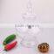 2014 new design blown glass canister with glass lid