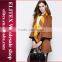 2015 HOT Fashion Yellow Sexy Woman Cashmere Overcoat Winter Dress