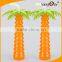 Colored Coconut Tree Shaped PET Plastic Cup with Straw for Drinking