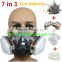 6200 double filter gas mask/ half facepiece respirator/medium gas mask