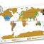 CT-483 2016 Creative Fashion New Design Hard Paper World Map for Travel Decorative World Map